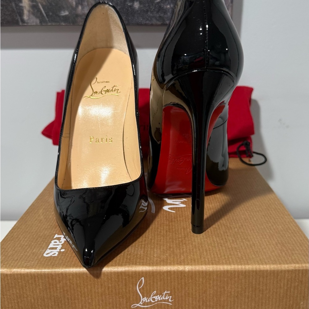 Christian Louboutin Black Patent Heels